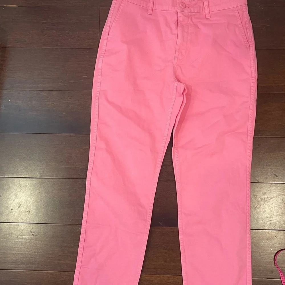 nwt j crew vintage straight Pink Pants 28 with perfecting pockets
